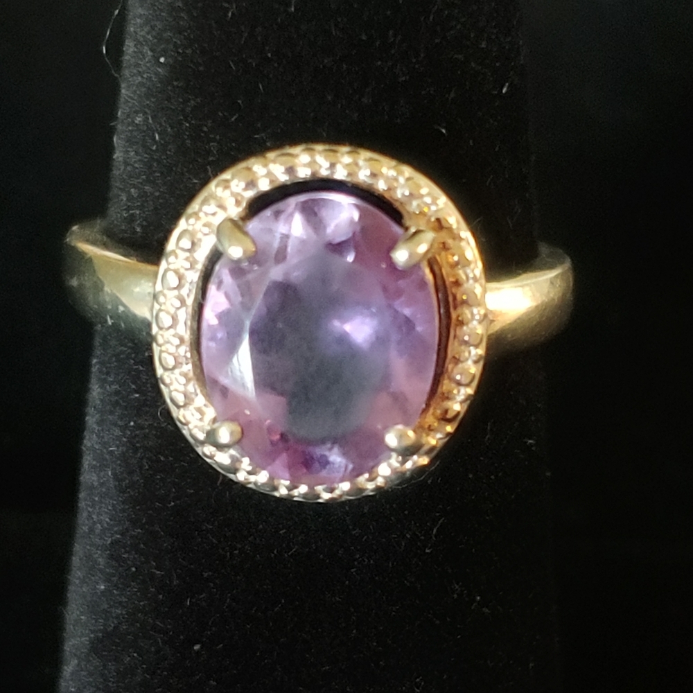 6-Amethyst 💜 sterling silver ring
